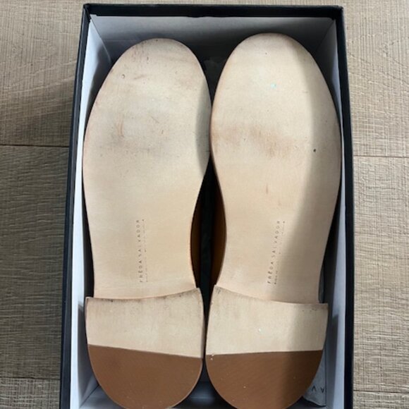 Freda Salvador Elba Loafer in Tan Leather - Picture 9 of 12